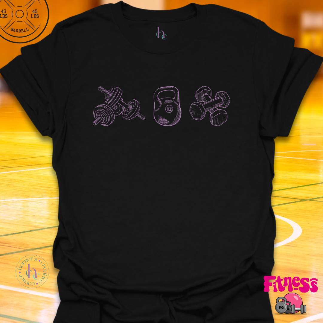 3 Pic Purple Sketch T-Shirt