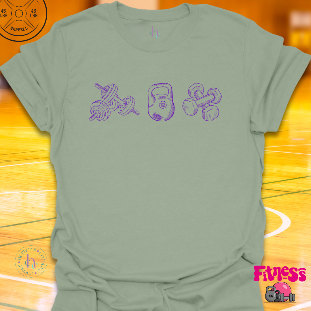 3 Pic Purple Sketch T-Shirt