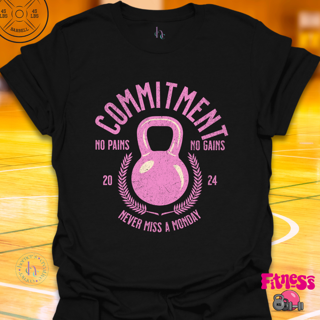 Commitment Never Miss a Monday Custom Date T-Shirt