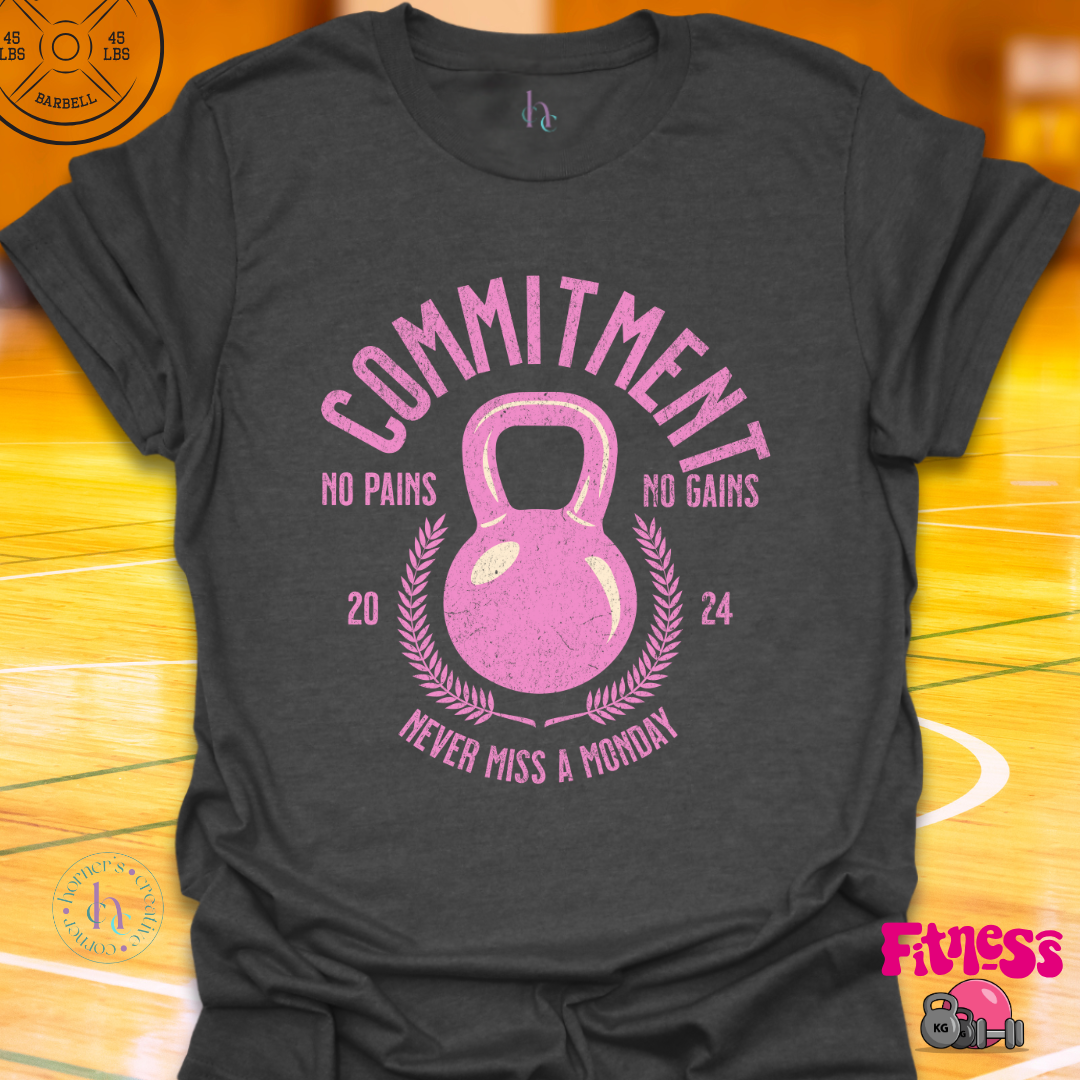 Commitment Never Miss a Monday Custom Date T-Shirt