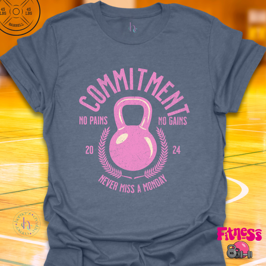 Commitment Never Miss a Monday Custom Date T-Shirt