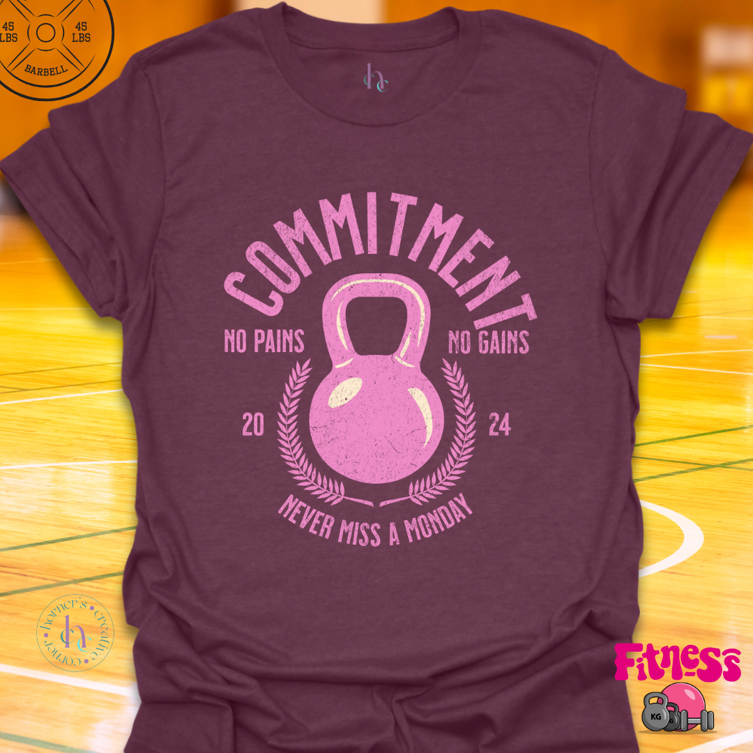 Commitment Never Miss a Monday Custom Date T-Shirt