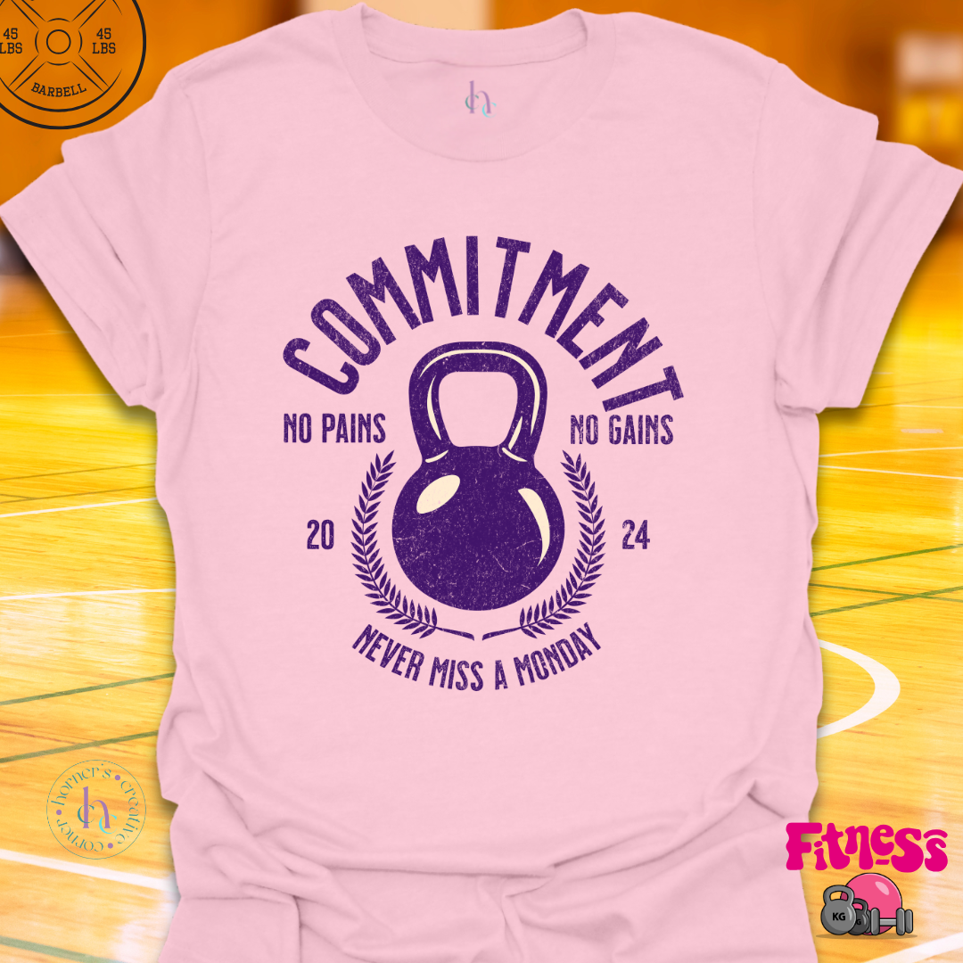 Commitment Never Miss a Monday Custom Date T-Shirt