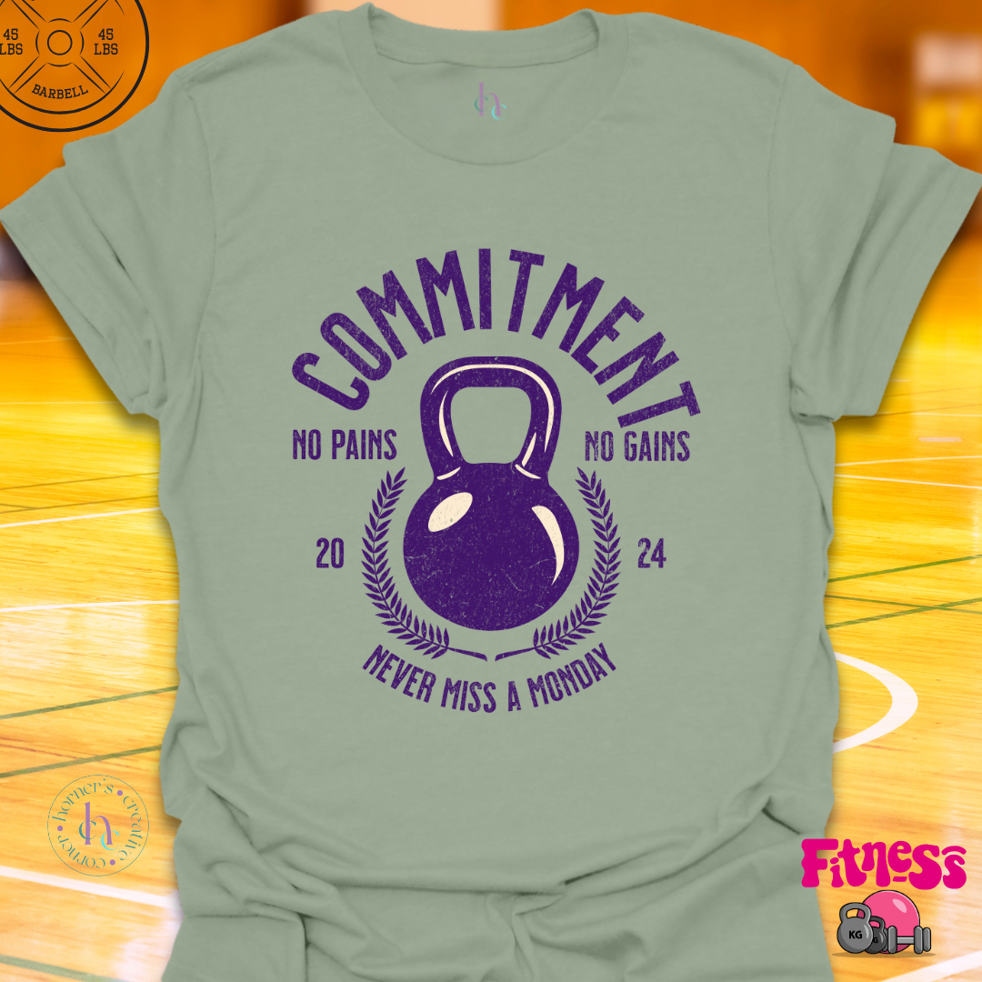 Commitment Never Miss a Monday Custom Date T-Shirt