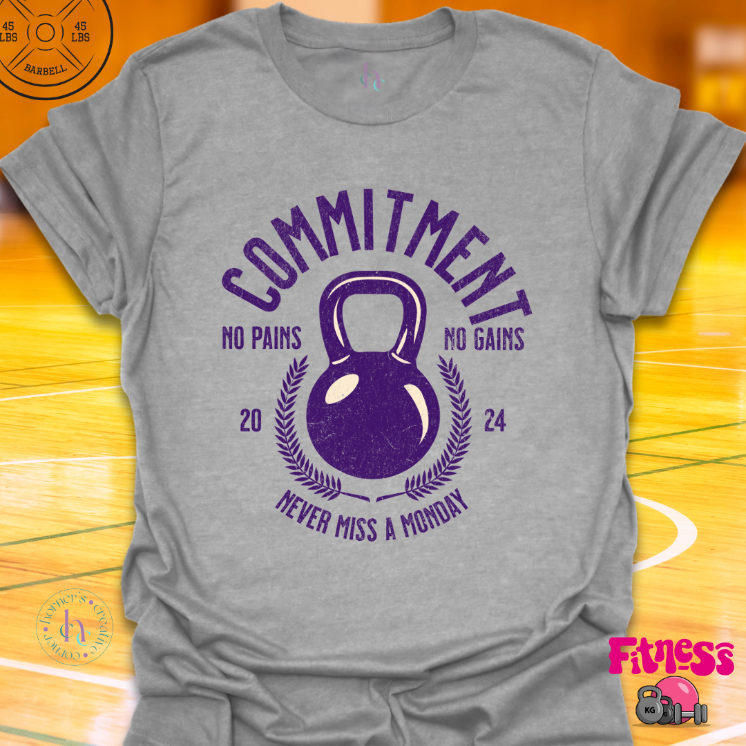 Commitment Never Miss a Monday Custom Date T-Shirt