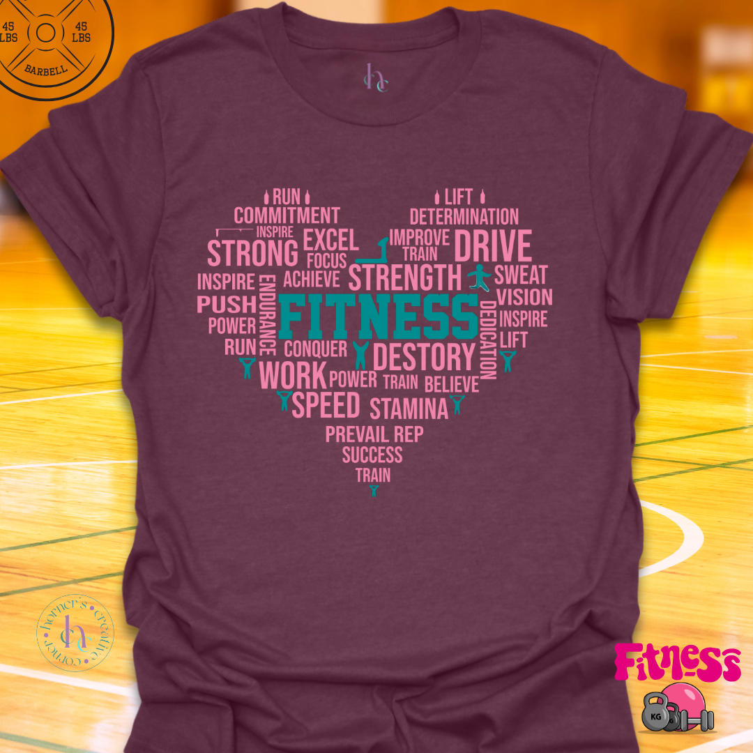 Heart Typography T-Shirt
