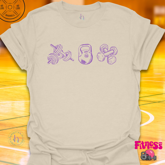 3 Pic Purple Sketch T-Shirt