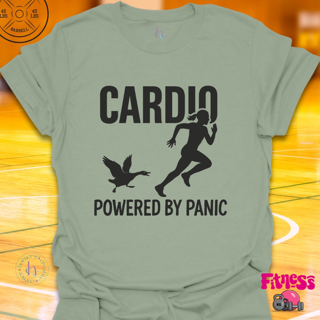 Cardio Powered By Panic T-Shirt
