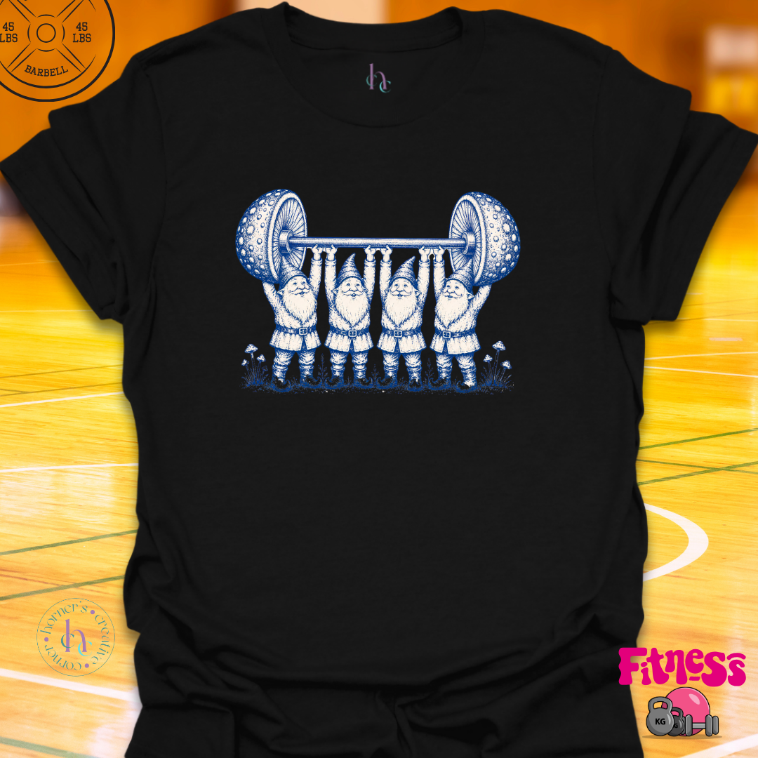 Gnome Lifting Mushroom T-Shirt