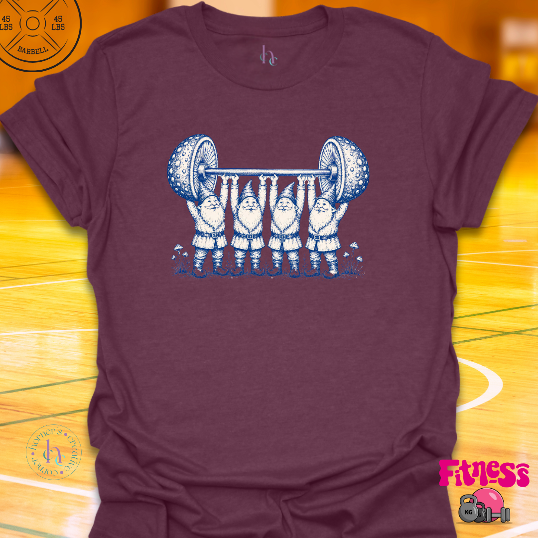 Gnome Lifting Mushroom T-Shirt