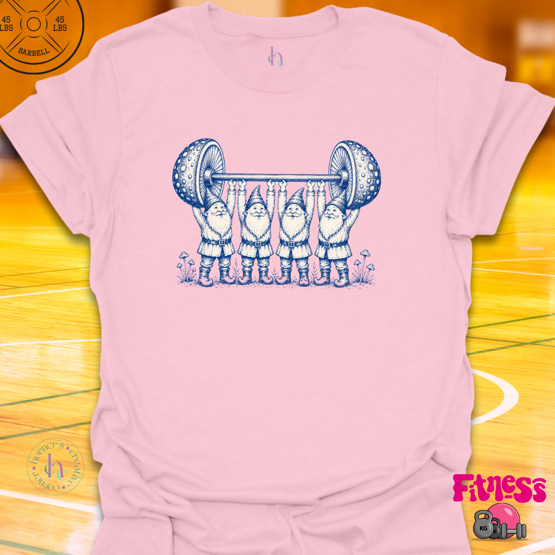 Gnome Lifting Mushroom T-Shirt