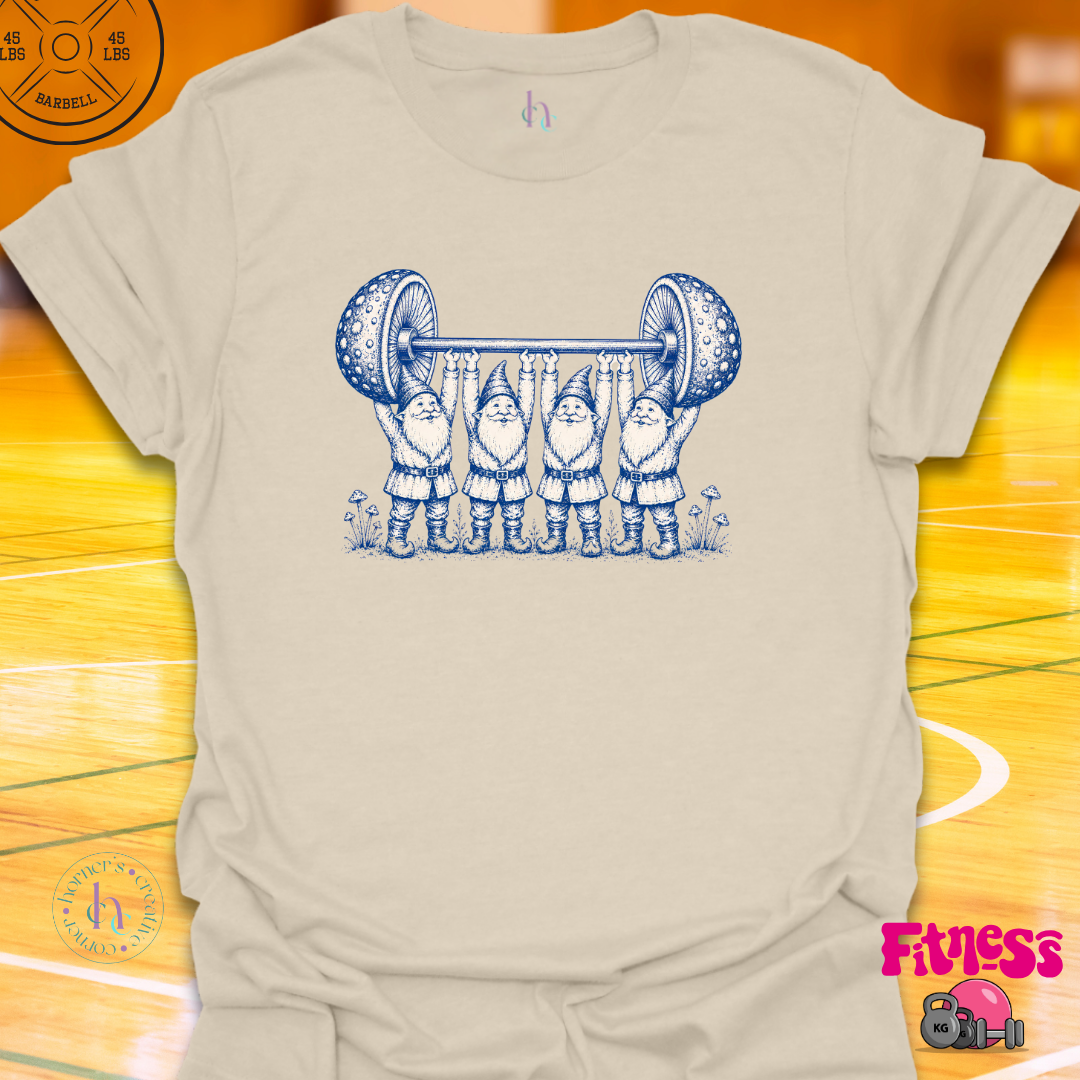 Gnome Lifting Mushroom T-Shirt