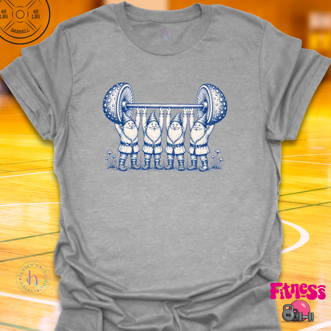 Gnome Lifting Mushroom T-Shirt