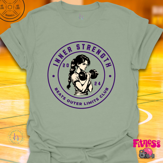 Inner Strength Beats Outer Limits Dated T-Shirt