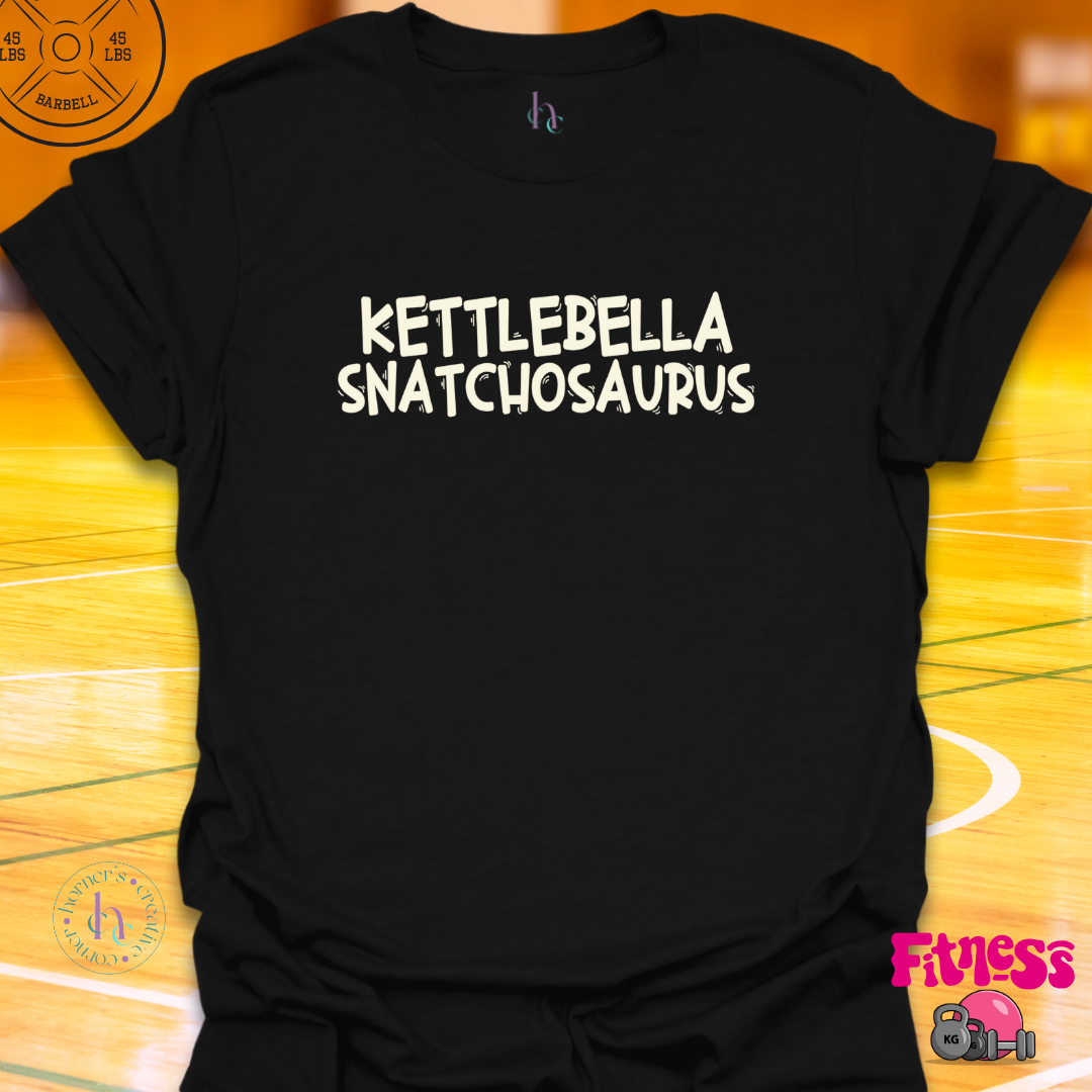 Kettlebella Snatchosaurus T-Shirt