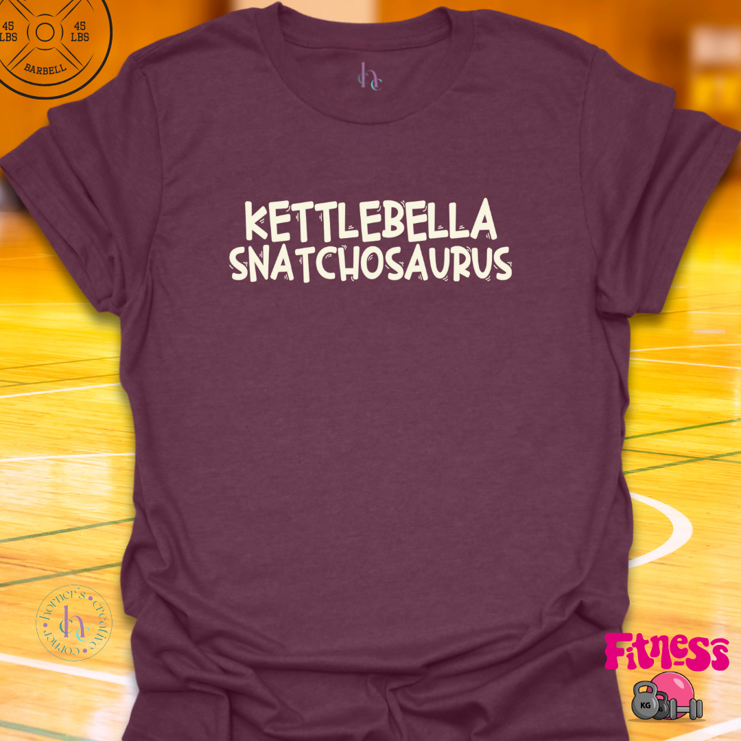 Kettlebella Snatchosaurus T-Shirt