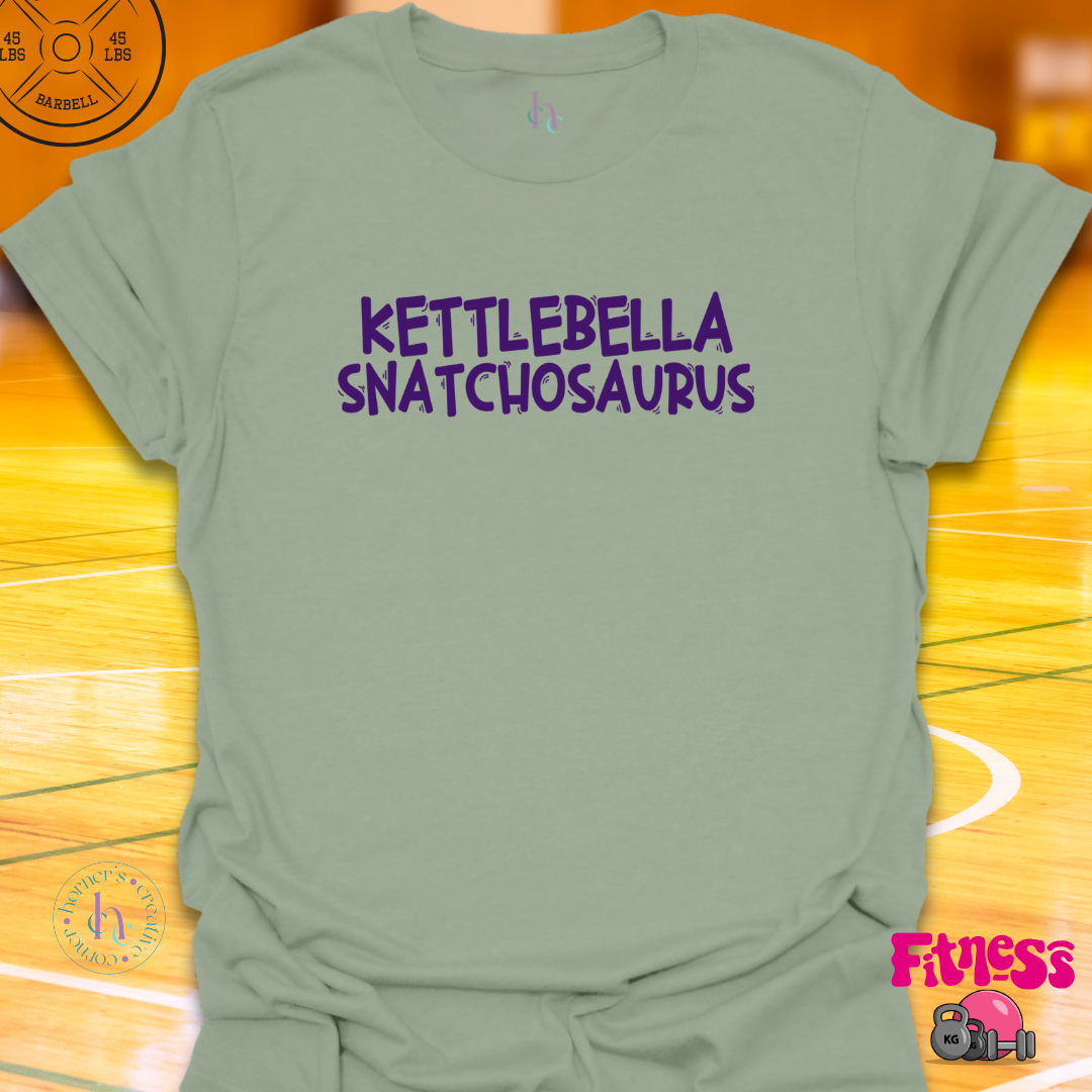 Kettlebella Snatchosaurus T-Shirt
