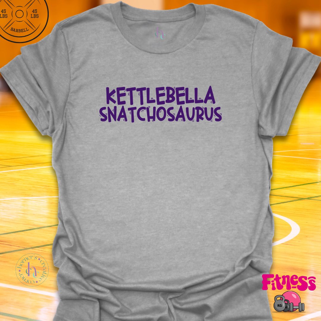 Kettlebella Snatchosaurus T-Shirt