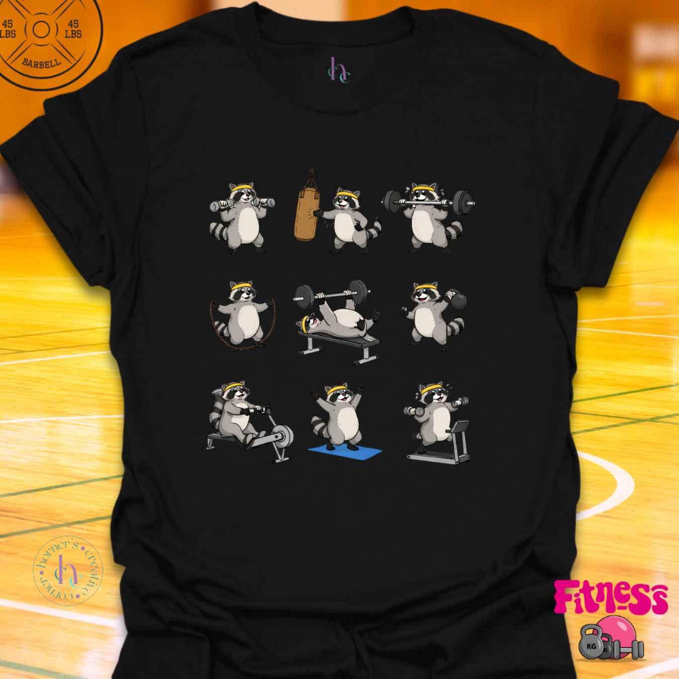 Racoon Fitness T-Shirt