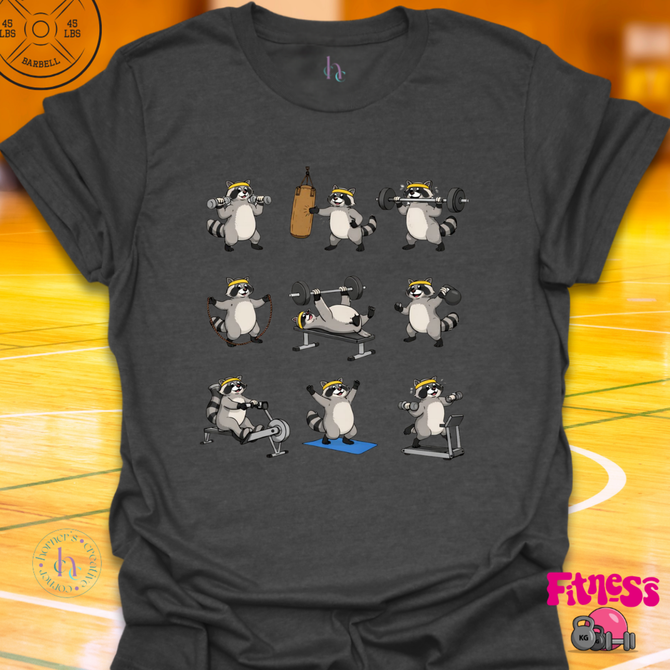 Racoon Fitness T-Shirt