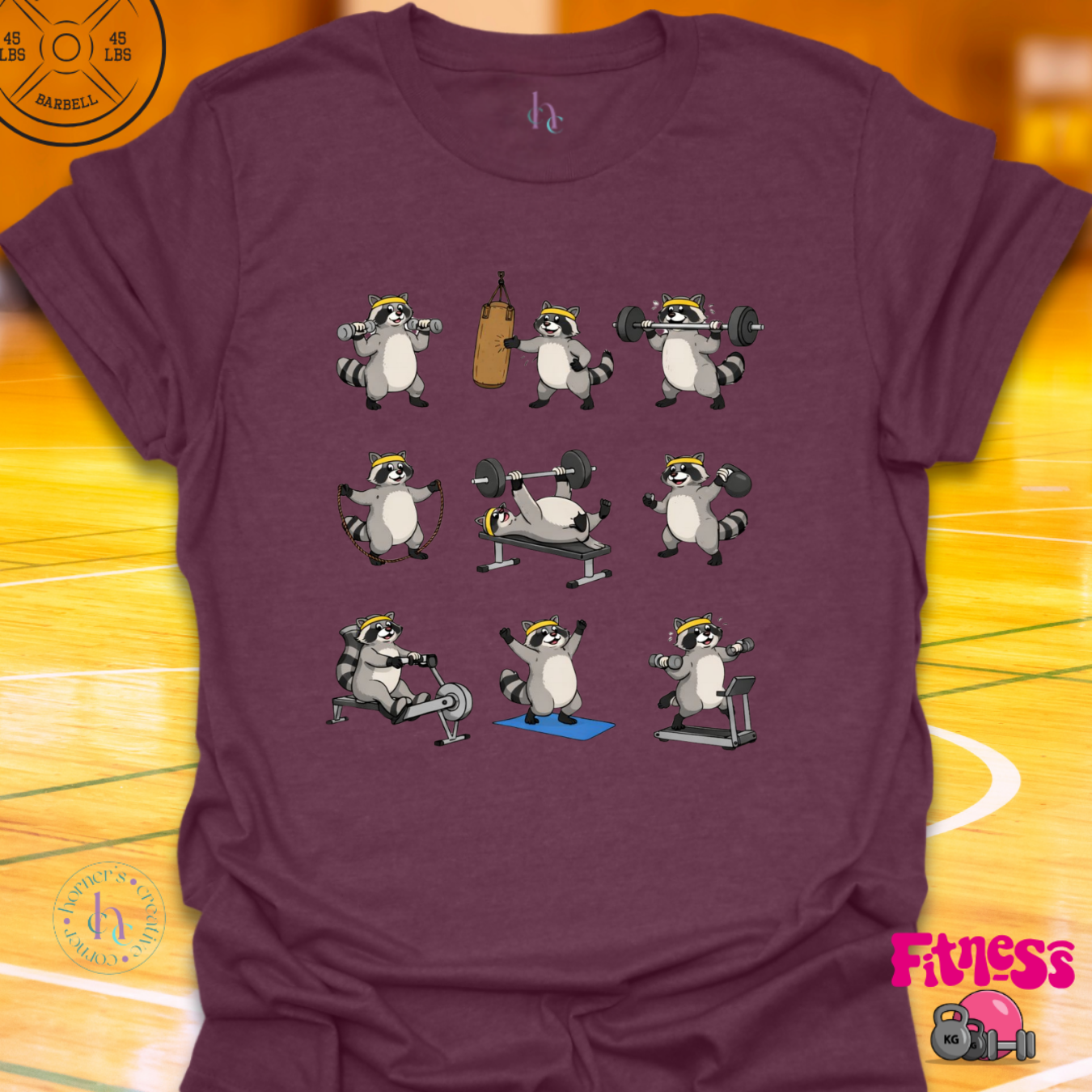 Racoon Fitness T-Shirt