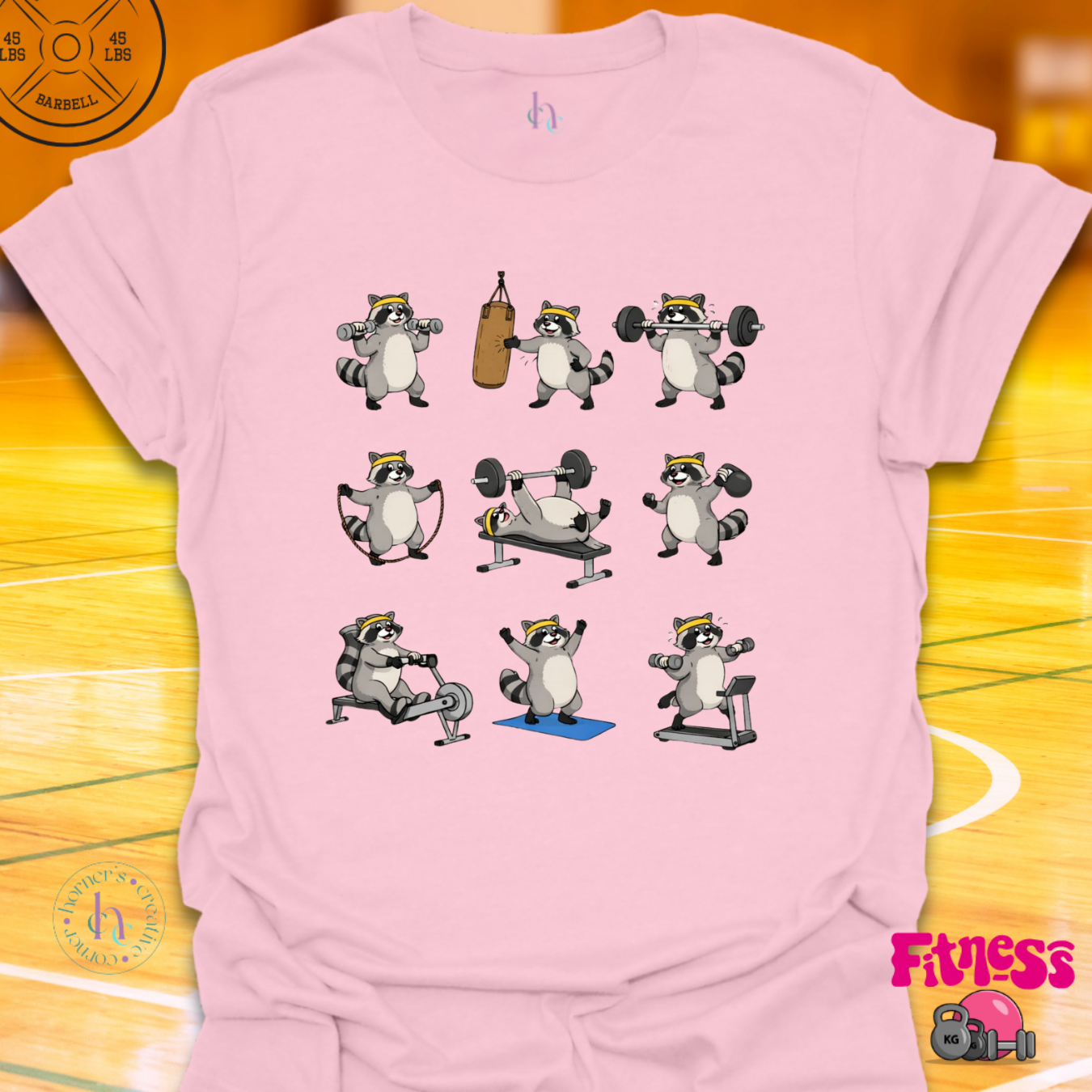 Racoon Fitness T-Shirt