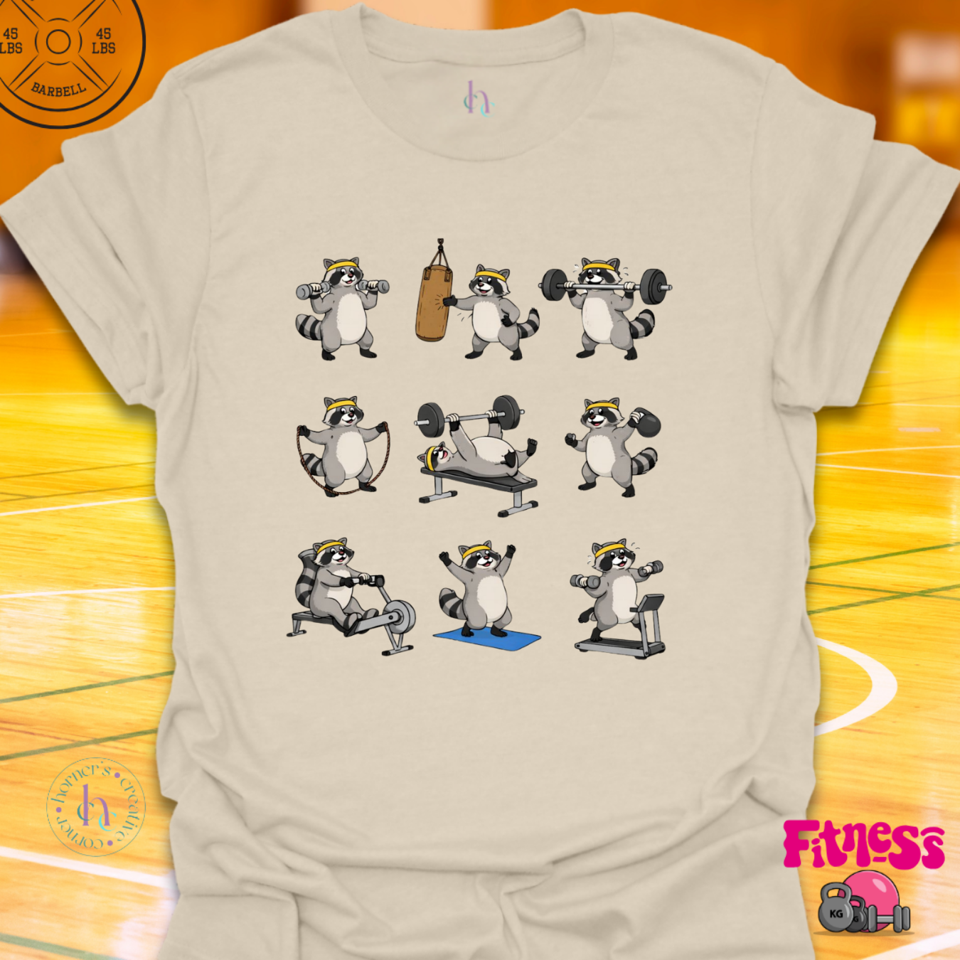 Racoon Fitness T-Shirt