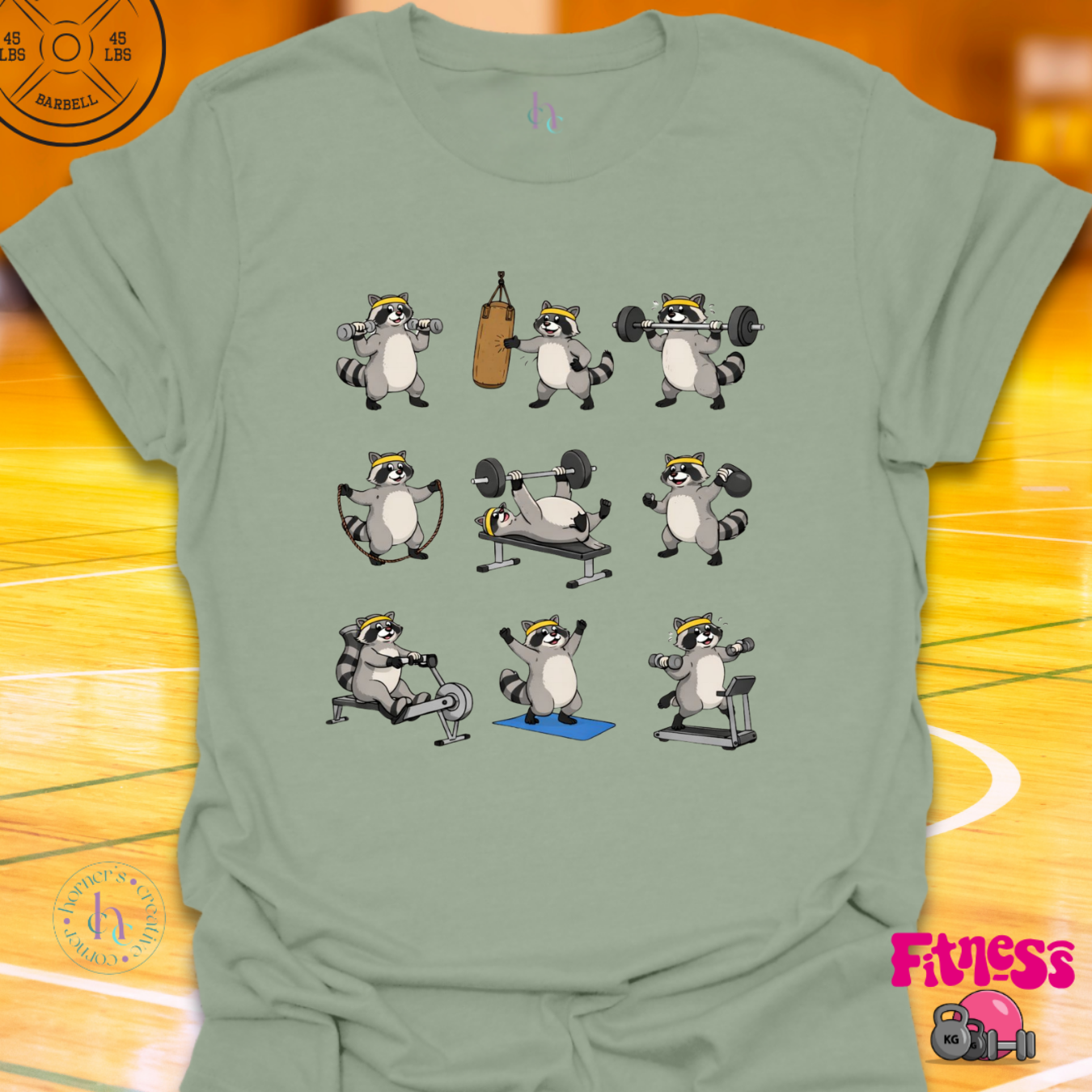 Racoon Fitness T-Shirt