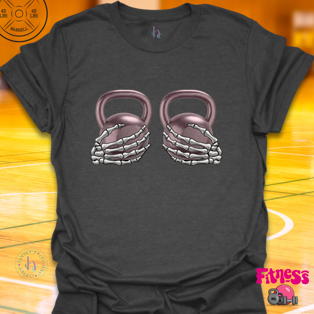 Skeleton Kettleball Boobs T-Shirt