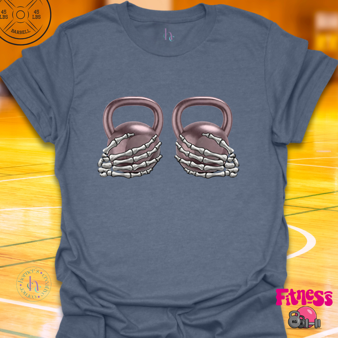 Skeleton Kettleball Boobs T-Shirt