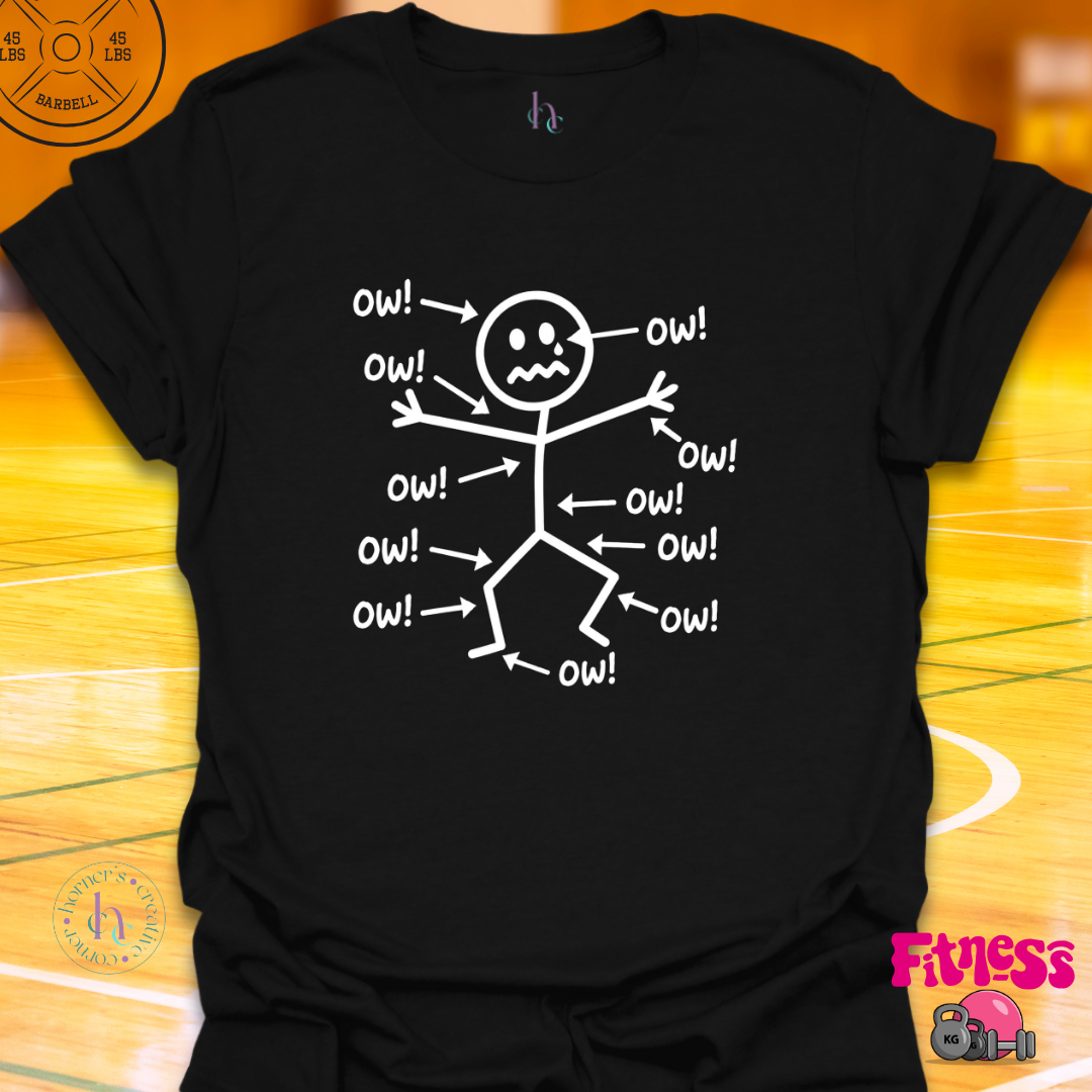 Stick Figure Ow T-Shirt