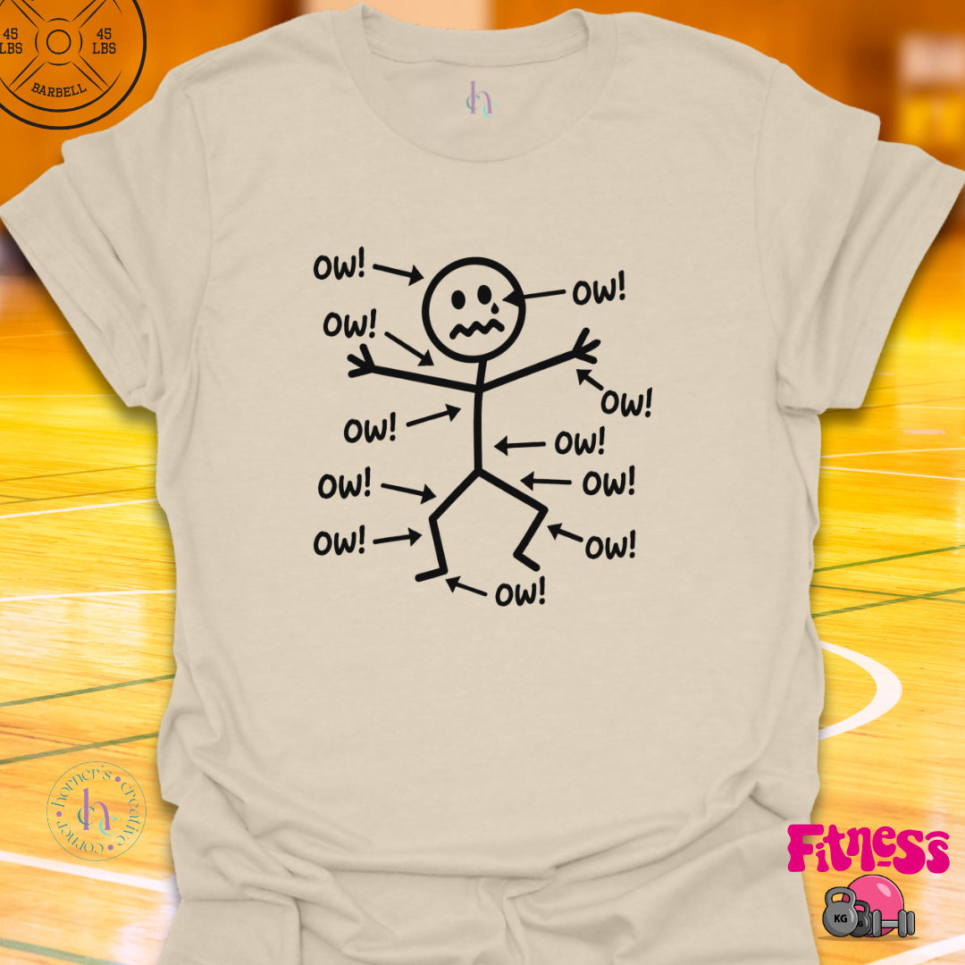 Stick Figure Ow T-Shirt